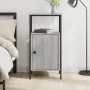 Sonoma gray engineered wood bedside table 41x31x80 cm by vidaXL, Nightstands - Ref: Foro24-825929, Price: 44,72 €, Discount: %