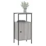 Sonoma gray engineered wood bedside table 41x31x80 cm by vidaXL, Nightstands - Ref: Foro24-825929, Price: 44,72 €, Discount: %