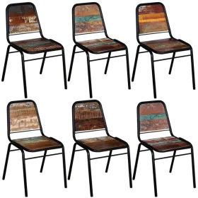 Esszimmerstühle 6 Einheiten recyceltes Massivholz von vidaXL, Essstühle - Ref: Foro24-274707, Preis: 722,35 €, Rabatt: %