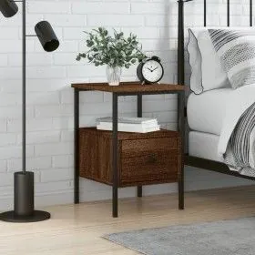 Nachttisch aus eichenbraunem Holzwerkstoff, 34 x 36 x 50 cm von vidaXL, Nachttische - Ref: Foro24-826051, Preis: 40,15 €, Rab...
