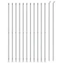 Wire fence with silver tie 1.6x25 m by vidaXL, fence panels - Ref: Foro24-154044, Price: 132,80 €, Discount: %