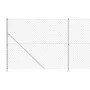 Wire fence with silver tie 1.6x25 m by vidaXL, fence panels - Ref: Foro24-154044, Price: 132,80 €, Discount: %