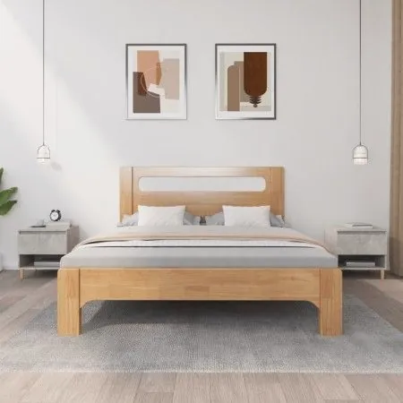 Nachttische 2 Stück betongraues Sperrholz 50x46x50 cm von vidaXL, Nachttische - Ref: Foro24-819541, Preis: 72,09 €, Rabatt: %