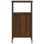 Nachttisch aus braunem Eichenholzwerkstoff, 41 x 31 x 80 cm von vidaXL, Nachttische - Ref: Foro24-825931, Preis: 38,32 €, Rab...