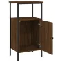 Nachttisch aus braunem Eichenholzwerkstoff, 41 x 31 x 80 cm von vidaXL, Nachttische - Ref: Foro24-825931, Preis: 38,32 €, Rab...