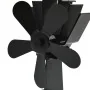 Wärmebetriebener Ofenventilator mit 5 Flügeln, Schwarz von vidaXL, Holzbefeuerte Kaminventilatoren - Ref: Foro24-51242, Preis...