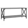 Mesa de centro madera y hierro gris Sonoma 100x45x45 cm de vidaXL, Mesas de centro - Ref: Foro24-823315, Precio: 55,44 €, Des...
