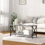 Mesa de centro madera y hierro gris Sonoma 100x45x45 cm de vidaXL, Mesas de centro - Ref: Foro24-823315, Precio: 55,44 €, Des...