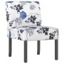 Gepolsterter Stoffstuhl mit blauem Blumendruck von vidaXL, Einfache Stühle - Ref: Foro24-352461, Preis: 68,91 €, Rabatt: %
