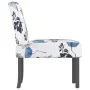 Gepolsterter Stoffstuhl mit blauem Blumendruck von vidaXL, Einfache Stühle - Ref: Foro24-352461, Preis: 68,91 €, Rabatt: %