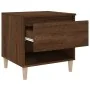 Mesita de noche madera contrachapada roble marrón 50x46x50 cm de vidaXL, Mesitas de noche - Ref: Foro24-819546, Precio: 50,35...