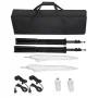 White backdrop studio kit 600x300 cm and lights by vidaXL, Flashes and studio lighting - Ref: Foro24-160180, Price: 147,49 €,...
