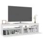 TV-Möbel mit LED-Leuchten 2 Stk. glänzend weiß 75x35x40 cm von vidaXL, TV-Möbel - Ref: Foro24-804404, Preis: 136,10 €, Rabatt: %