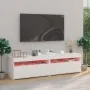 TV-Möbel mit LED-Leuchten 2 Stk. glänzend weiß 75x35x40 cm von vidaXL, TV-Möbel - Ref: Foro24-804404, Preis: 136,10 €, Rabatt: %