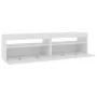 TV cabinets with LED lights 2 units bright white 75x35x40 cm by vidaXL, TV Furniture - Ref: Foro24-804404, Price: 136,10 €, D...