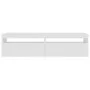 TV-Möbel mit LED-Leuchten 2 Stk. glänzend weiß 75x35x40 cm von vidaXL, TV-Möbel - Ref: Foro24-804404, Preis: 136,10 €, Rabatt: %