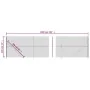 Drahtzaun mit anthrazitgrauem Flansch 2x10 m von vidaXL, Zaunpaneele - Ref: Foro24-153990, Preis: 82,11 €, Rabatt: %