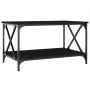 Couchtisch aus Sperrholz und schwarzem Eisen, 80 x 50 x 45 cm von vidaXL, Couchtisch - Ref: Foro24-823317, Preis: 54,30 €, Ra...