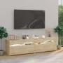 TV-Schränke mit LED-Leuchten 2 Einheiten Sonoma-Eiche 75x35x40 cm von vidaXL, TV-Möbel - Ref: Foro24-804398, Preis: 78,07 €, ...
