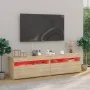 TV-Schränke mit LED-Leuchten 2 Einheiten Sonoma-Eiche 75x35x40 cm von vidaXL, TV-Möbel - Ref: Foro24-804398, Preis: 78,07 €, ...