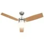 Deckenventilator mit Licht und Fernbedienung in hellem Braun 108 cm von vidaXL, Deckenventilatoren - Ref: Foro24-51490, Preis...
