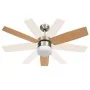 Deckenventilator mit Licht und Fernbedienung in hellem Braun 108 cm von vidaXL, Deckenventilatoren - Ref: Foro24-51490, Preis...