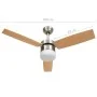 Deckenventilator mit Licht und Fernbedienung in hellem Braun 108 cm von vidaXL, Deckenventilatoren - Ref: Foro24-51490, Preis...