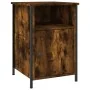 Mesita de noche madera contrachapada roble ahumado 40x42x60 cm de vidaXL, Mesitas de noche - Ref: Foro24-825917, Precio: 42,7...