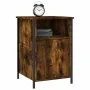 Mesita de noche madera contrachapada roble ahumado 40x42x60 cm de vidaXL, Mesitas de noche - Ref: Foro24-825917, Precio: 42,7...