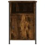 Mesita de noche madera contrachapada roble ahumado 40x42x60 cm de vidaXL, Mesitas de noche - Ref: Foro24-825917, Precio: 42,7...
