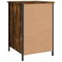 Mesita de noche madera contrachapada roble ahumado 40x42x60 cm de vidaXL, Mesitas de noche - Ref: Foro24-825917, Precio: 42,7...