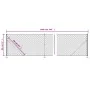 Wire fence with silver flange 0.8x10 m by vidaXL, fence panels - Ref: Foro24-154032, Price: 45,10 €, Discount: %