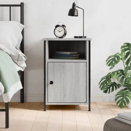 Mesita de noche madera contrachapada gris Sonoma 40x42x60 cm de vidaXL, Mesitas de noche - Ref: Foro24-825919, Precio: 47,64 ...