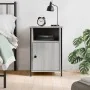 Mesita de noche madera contrachapada gris Sonoma 40x42x60 cm de vidaXL, Mesitas de noche - Ref: Foro24-825919, Precio: 47,64 ...