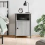 Sonoma gray plywood bedside table 40x42x60 cm by vidaXL, Nightstands - Ref: Foro24-825919, Price: 47,64 €, Discount: %