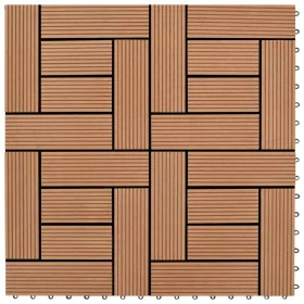 Baldosas de porche de WPC 30x30 cm 2 m² marrón 22 unidades de vidaXL, Suelos y moquetas - Ref: Foro24-277798, Precio: 104,98 ...