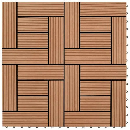 WPC-Verandafliesen 30x30 cm 2 m² braun 22 Einheiten von vidaXL, Böden und Teppiche - Ref: Foro24-277798, Preis: 109,03 €, Rab...