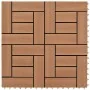 WPC porch tiles 30x30 cm 2 m² brown 22 units by vidaXL, Floors and carpets - Ref: Foro24-277798, Price: 109,03 €, Discount: %