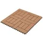 WPC porch tiles 30x30 cm 2 m² brown 22 units by vidaXL, Floors and carpets - Ref: Foro24-277798, Price: 109,03 €, Discount: %