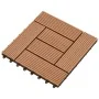 WPC porch tiles 30x30 cm 2 m² brown 22 units by vidaXL, Floors and carpets - Ref: Foro24-277798, Price: 109,03 €, Discount: %
