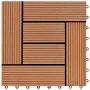 WPC porch tiles 30x30 cm 2 m² brown 22 units by vidaXL, Floors and carpets - Ref: Foro24-277798, Price: 109,03 €, Discount: %