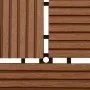 WPC porch tiles 30x30 cm 2 m² brown 22 units by vidaXL, Floors and carpets - Ref: Foro24-277798, Price: 109,03 €, Discount: %