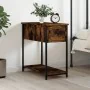 Engineered wood smoked oak bedside table 30x60x60 cm by vidaXL, Nightstands - Ref: Foro24-826057, Price: 38,03 €, Discount: %