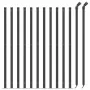 Wire fence with anthracite grey tie wrap 1x25 m by vidaXL, fence panels - Ref: Foro24-153993, Price: 99,73 €, Discount: %