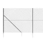 Wire fence with anchor spikes anthracite gray 1.4x10 m by vidaXL, fence panels - Ref: Foro24-153971, Price: 113,04 €, Discoun...