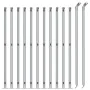 Wire fence with silver flange 1.1x25 m by vidaXL, fence panels - Ref: Foro24-154042, Price: 100,45 €, Discount: %