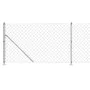 Wire fence with silver flange 1.1x25 m by vidaXL, fence panels - Ref: Foro24-154042, Price: 100,45 €, Discount: %