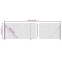 Wire fence with silver flange 1.1x25 m by vidaXL, fence panels - Ref: Foro24-154042, Price: 100,45 €, Discount: %