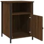 Mesita de noche madera contrachapada marrón roble 40x42x60 cm de vidaXL, Mesitas de noche - Ref: Foro24-825921, Precio: 38,14...