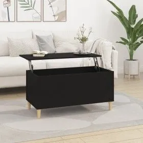 Couchtisch aus schwarzem Sperrholz, 90 x 44,5 x 45 cm von vidaXL, Couchtisch - Ref: Foro24-819581, Preis: 56,45 €, Rabatt: %